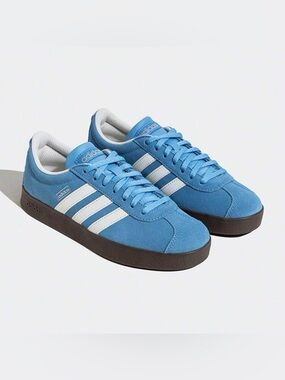 adidas VL Court 2.0 Semi Blue Burst Low Top Sneakers Men Size 7 NWB JI0496